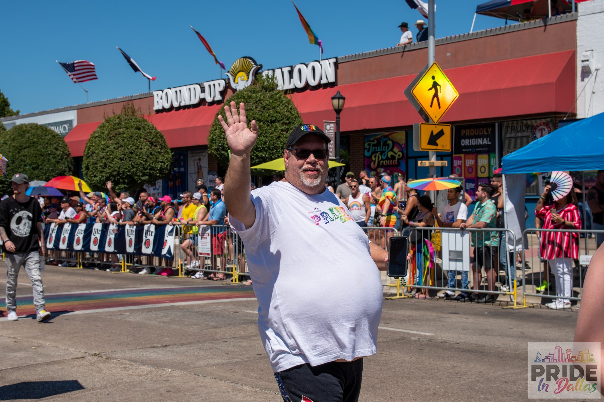 Pride in Dallas volunteers and community members
